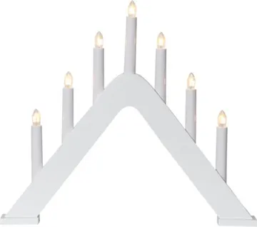 Jarve lysestake 41 cm - hvit - Innredning - Julepynt & helgedekorasjon - Julepynt & juledekorasjon