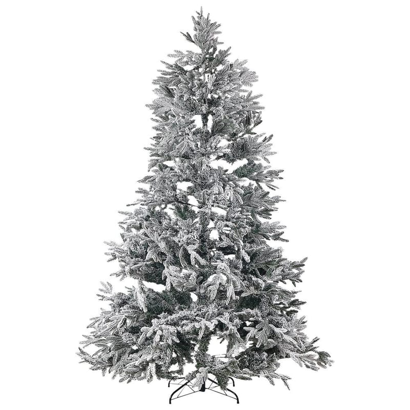 Bassie Snøete Plastgran 240 cm - Hvit/Grønn - Innredning - Julepynt & helgedekorasjon - Julepynt & juledekorasjon - Plastjuletre