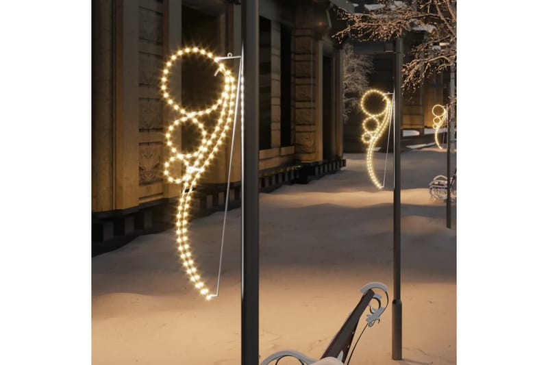 beBasic Ballformede taulys 2 stk med 144 lysdioder varmhvit - Lys jul - Julepynt & juledekorasjon