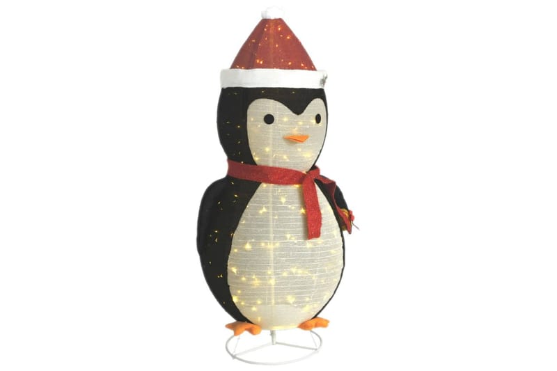 beBasic Dekorativ pingvinfigur julesnø LED luksusstoff 180 cm - Svart - Innredning - Julepynt & helgedekorasjon - Julepynt & juledekorasjon - Lys jul