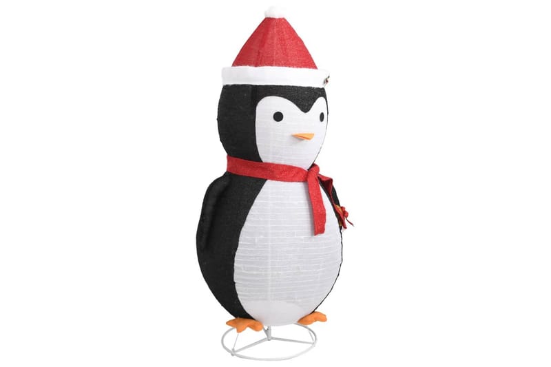 beBasic Dekorativ pingvinfigur julesnø LED luksusstoff 180 cm - Svart - Innredning - Julepynt & helgedekorasjon - Julepynt & juledekorasjon - Lys jul