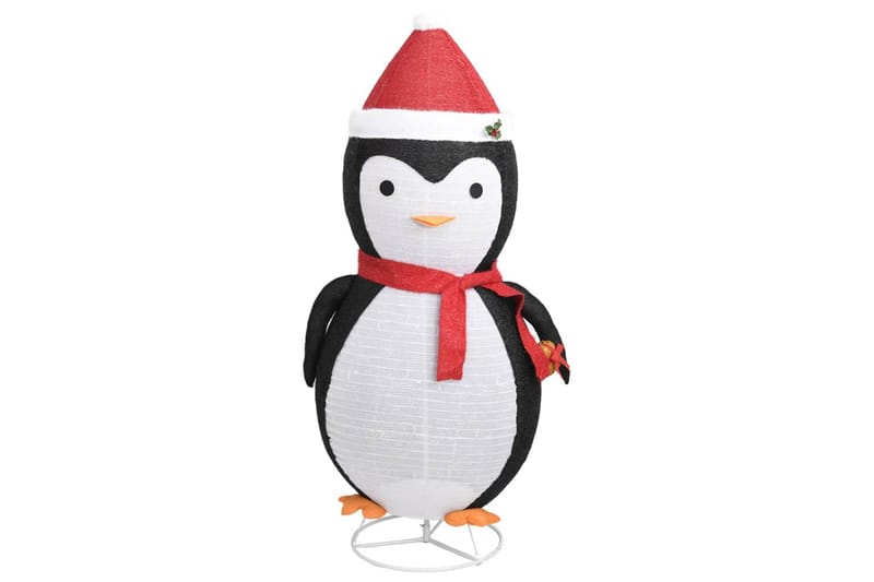 beBasic Dekorativ pingvinfigur julesnø LED luksusstoff 180 cm - Svart - Innredning - Julepynt & helgedekorasjon - Julepynt & juledekorasjon - Lys jul