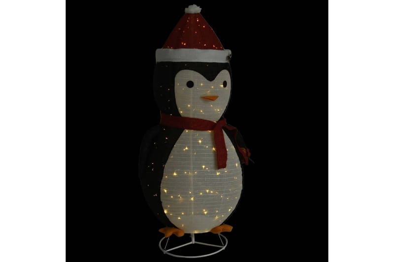 beBasic Dekorativ pingvinfigur julesnø LED luksusstoff 180 cm - Svart - Innredning - Julepynt & helgedekorasjon - Julepynt & juledekorasjon - Lys jul