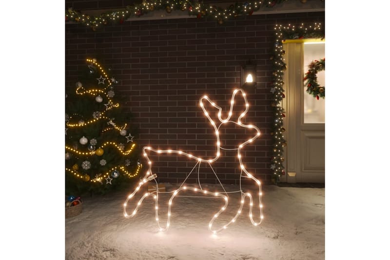 beBasic Julereinsdyrfigur med 72 lysdioder varmhvit - Lys jul - Julepynt & juledekorasjon