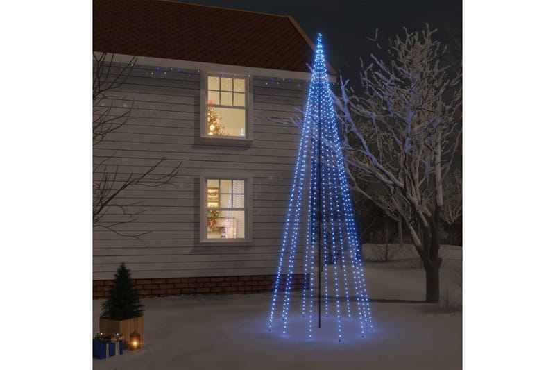 beBasic Juletre med bakkeplugg blå 732 lysdioder 500 cm - Plastjuletre