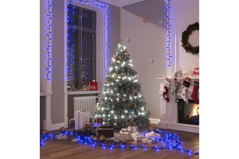 beBasic LED-strenglys med 1000 lysdioder blå 10 m PVC - Innredning - Julepynt & helgedekorasjon - Julepynt & juledekorasjon - Lys jul