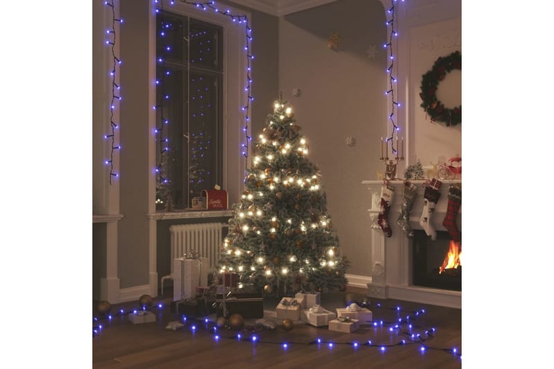 beBasic LED-strenglys med 1000 lysdioder blå 100 m PVC - Lys jul - Julepynt & juledekorasjon