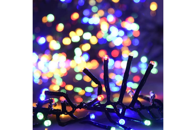 beBasic LED-strenglys med 1000 lysdioder fargerik 20 m PVC - Innredning - Julepynt & helgedekorasjon - Julepynt & juledekorasjon - Lys jul