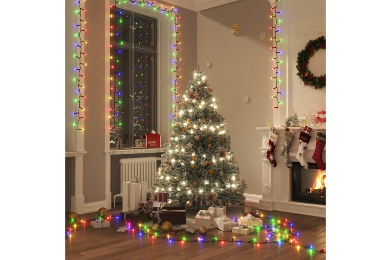 beBasic LED-strenglys med 1000 lysdioder flerfarget 10 m PVC - Lys jul - Julepynt & juledekorasjon
