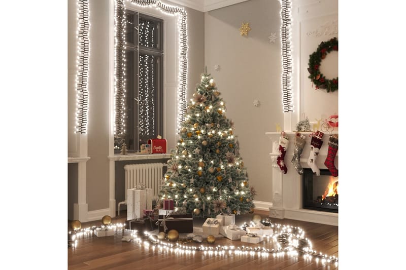 beBasic LED-strenglys med 1000 lysdioder kaldhvit 20 m PVC - Innredning - Julepynt & helgedekorasjon - Julepynt & juledekorasjon - Lys jul