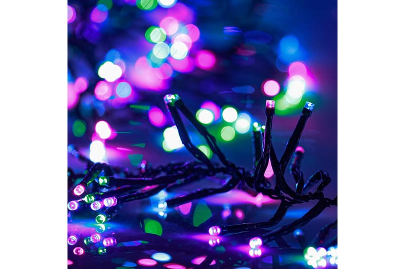 beBasic LED-strenglys med 1000 lysdioder pastell fargerik 20 m PVC - Lys jul - Julepynt & juledekorasjon