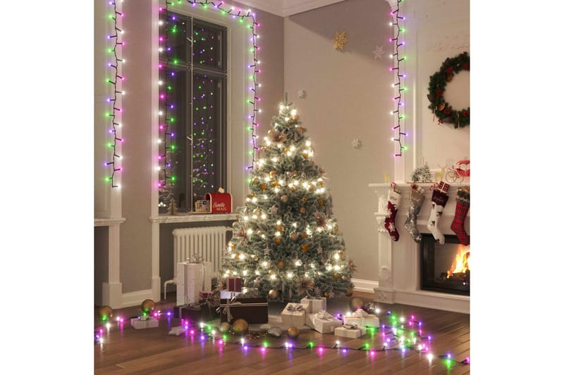beBasic LED-strenglys med 1000 lysdioder pastell flerfarget 10 m PVC - Innredning - Julepynt & helgedekorasjon - Julepynt & juledekorasjon - Lys jul