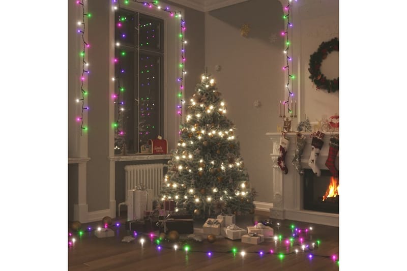 beBasic LED-strenglys med 1000 lysdioder pastell flerfarget 100 m PVC - Lys jul - Julepynt & juledekorasjon
