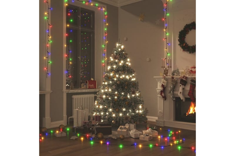 beBasic LED-strenglys med 150 lysdioder flerfarget 15 m PVC - Lys jul - Julepynt & juledekorasjon