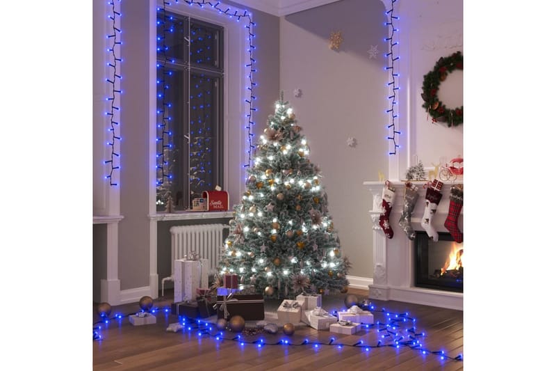 beBasic LED-strenglys med 2000 lysdioder blå 20 m PVC - Lys jul - Julepynt & juledekorasjon