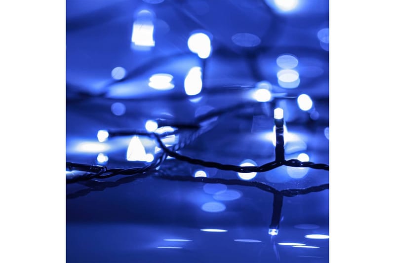 beBasic LED-strenglys med 2000 lysdioder blå 200 m PVC - Lys jul - Julepynt & juledekorasjon