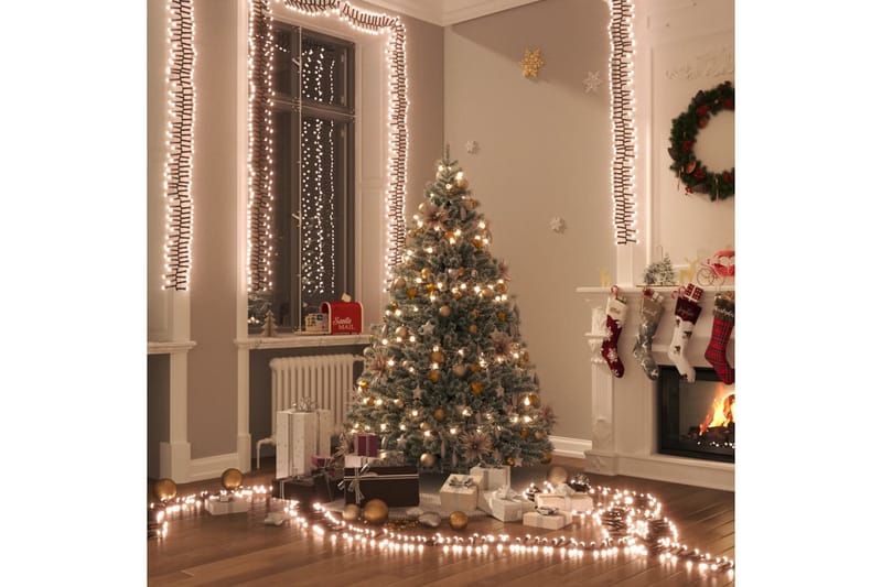beBasic LED-strenglys med 2000 lysdioder varmhvit 40 m PVC - Lys jul - Julepynt & juledekorasjon
