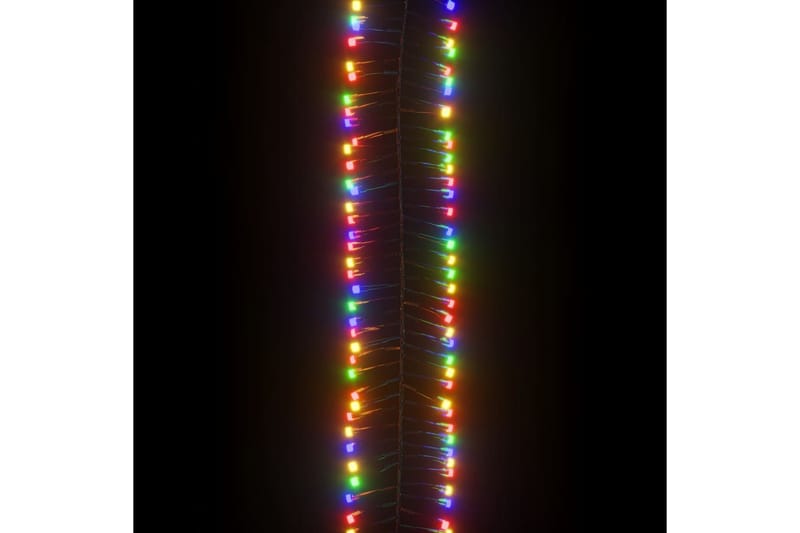 beBasic LED-strenglys med 400 lysdioder fargerik 8 m PVC - Lys jul - Julepynt & juledekorasjon
