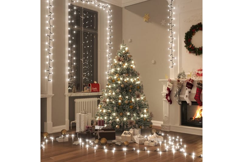 beBasic LED-strenglys med 400 lysdioder kaldhvit 4 m PVC - Innredning - Julepynt & helgedekorasjon - Julepynt & juledekorasjon - Lys jul