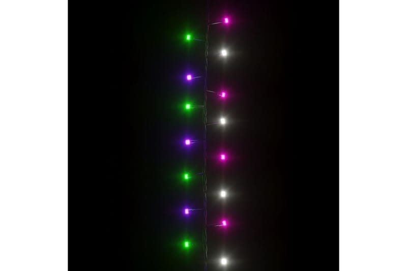 beBasic LED-strenglys med 400 lysdioder pastell flerfarget 4 m PVC - Lys jul - Julepynt & juledekorasjon