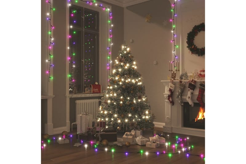 beBasic LED-strenglys med 600 lysdioder pastell flerfarget 60 m PVC - Lys jul - Julepynt & juledekorasjon