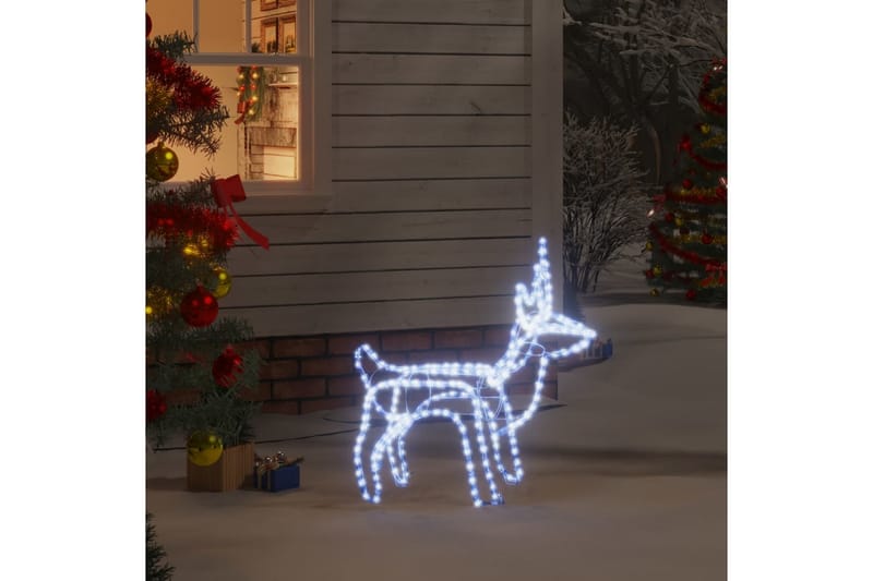 beBasic Sammenleggbart julereinsdyr med 120 lysdioder kaldhvit - Lys jul - Julepynt & juledekorasjon