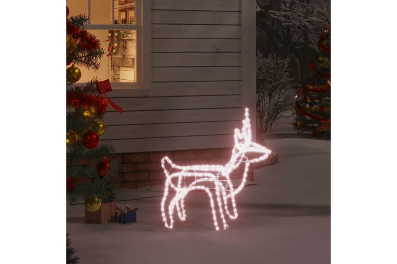beBasic Sammenleggbart julereinsdyr med 120 lysdioder varmhvit - Lys jul - Julepynt & juledekorasjon