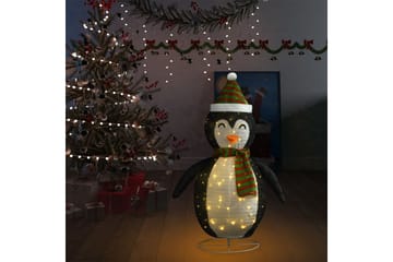 Dekorativ pingvinfigur julesnø LED luksusstoff 120 cm - Svart - Innredning - Julepynt & helgedekorasjon - Julepynt & juledekorasjon - Juleengel & julefigur
