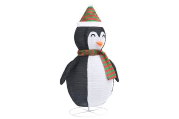 Dekorativ pingvinfigur julesnø LED luksusstoff 120 cm - Svart - Innredning - Julepynt & helgedekorasjon - Julepynt & juledekorasjon - Juleengel & julefigur