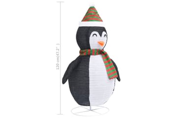 Dekorativ pingvinfigur julesnø LED luksusstoff 120 cm - Svart - Innredning - Julepynt & helgedekorasjon - Julepynt & juledekorasjon - Juleengel & julefigur