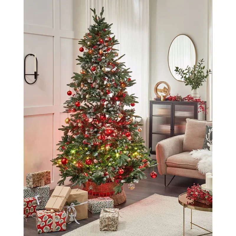 Denali Plastgran 240 cm - Grønn/Rød/Hvit - Innredning - Julepynt & helgedekorasjon - Julepynt & juledekorasjon - Plastjuletre