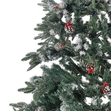 Denali Plastgran 240 cm - Grønn/Rød/Hvit - Innredning - Julepynt & helgedekorasjon - Julepynt & juledekorasjon - Plastjuletre