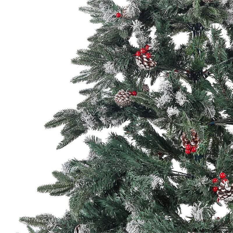 Denali Plastgran 240 cm - Grønn/Rød/Hvit - Innredning - Julepynt & helgedekorasjon - Julepynt & juledekorasjon - Plastjuletre