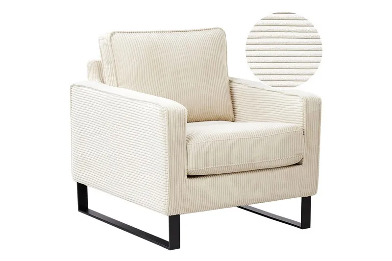 Fåtölj Beige, Svart, undefined