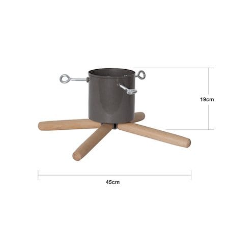 Granig juletrefot 45 cm - muldvarpfarget og naturtre - Innredning - Julepynt & helgedekorasjon - Julepynt & juledekorasjon
