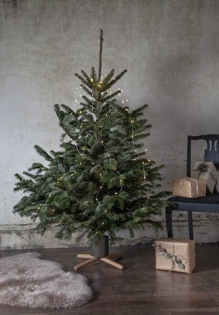 Granig juletrefot 45 cm - muldvarpfarget og naturtre - Innredning - Julepynt & helgedekorasjon - Julepynt & juledekorasjon