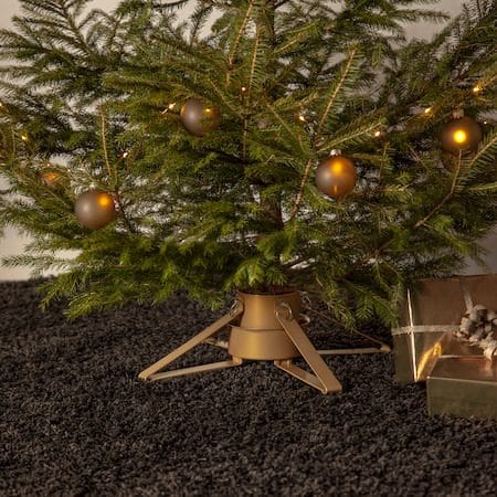 Granig juletrefot 50 cm - gull - Innredning - Julepynt & helgedekorasjon - Julepynt & juledekorasjon