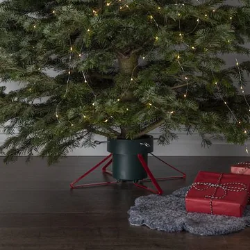 Granig juletrefot 57 cm - grønn/rød - Innredning - Julepynt & helgedekorasjon - Julepynt & juledekorasjon