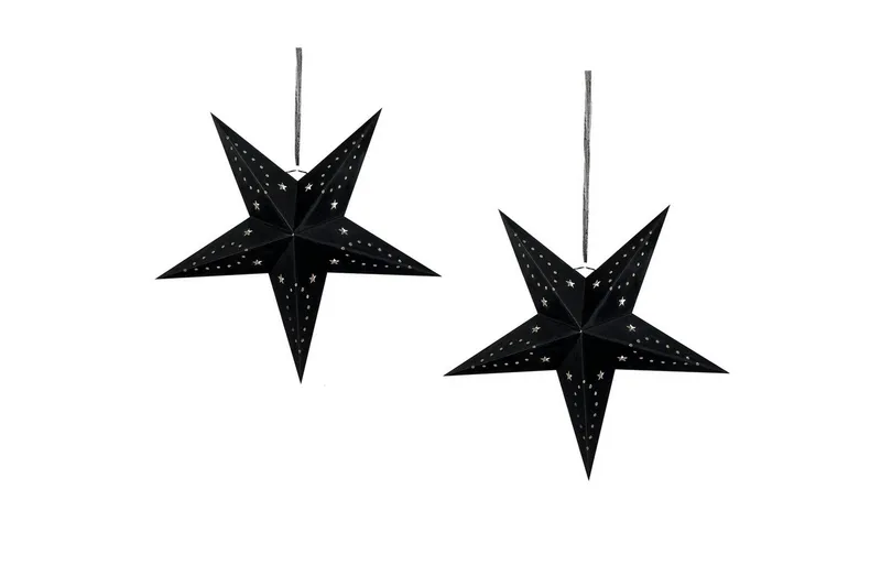 Hängande dekorationer Beliani Motti set om 2 Grön, 45x18x45 cm Black 45x18x45 cm, undefined