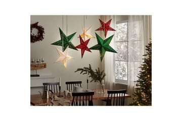 Hängande dekorationer Beliani Motti set om 2 Grön, 45x18x45 cm Green 60x18x60 cm - Innredning - Julepynt & helgedekorasjon - Julepynt & juledekorasjon - Juleengel & julefigur