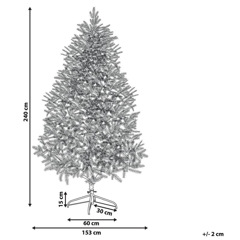 Huxley Plastgran 240 cm - Grønn - Innredning - Julepynt & helgedekorasjon - Julepynt & juledekorasjon - Plastjuletre
