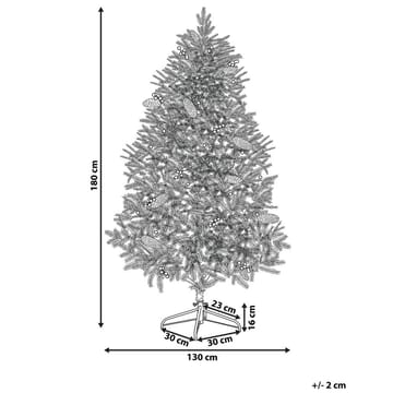 Jacinto Plastgran 180 cm med Belysning - Grønn/Svart - Innredning - Julepynt & helgedekorasjon - Julepynt & juledekorasjon - Plastjuletre