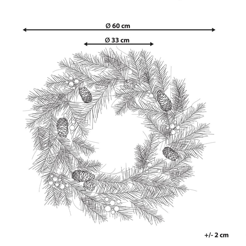 Julekrans Elbrus - Innredning - Julepynt & helgedekorasjon - Julepynt & juledekorasjon - Julekrans