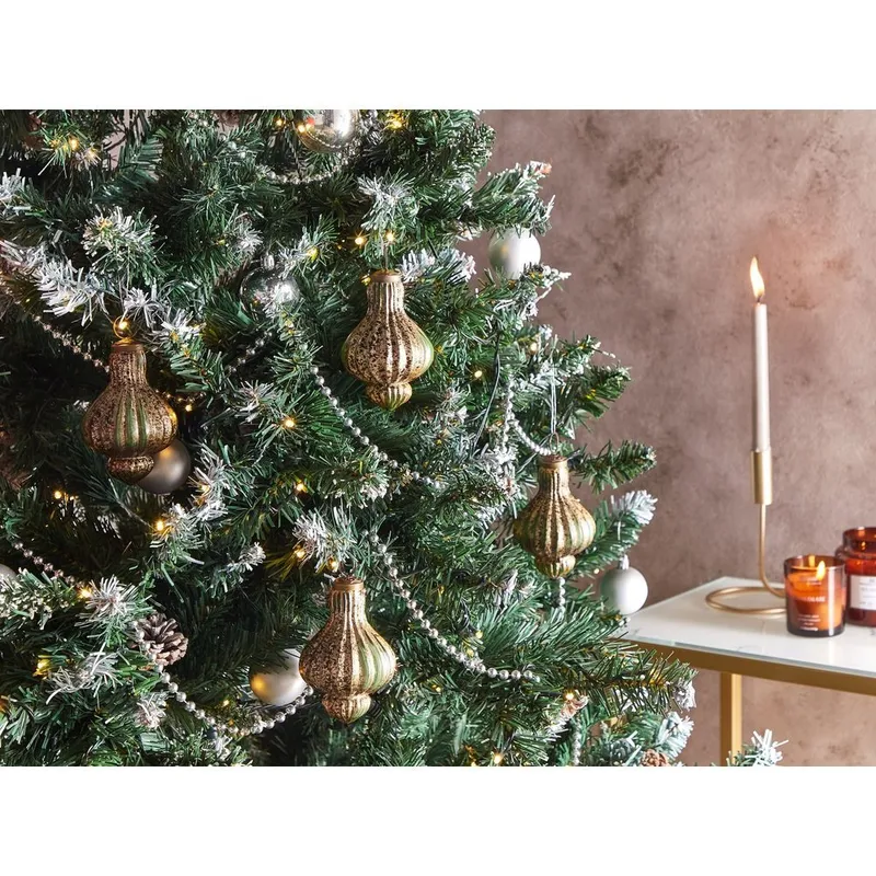 Julekule Brillant Sett med 8 - Gull, Grønn - Innredning - Julepynt & helgedekorasjon - Julepynt & juledekorasjon