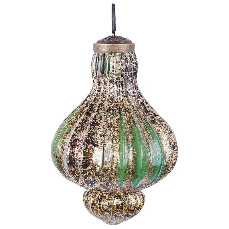 Julekule Brillant Sett med 8 - Gull, Grønn - Innredning - Julepynt & helgedekorasjon - Julepynt & juledekorasjon