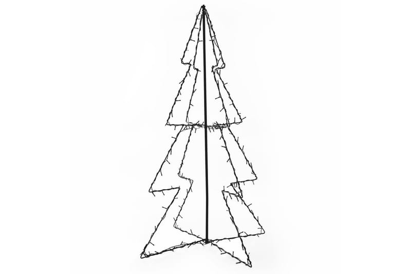 Juletre kjegle 160 LED innendørs og utendørs 78x120 cm - Hvit - Julepynt & juledekorasjon - Juletrepynt & julekuler