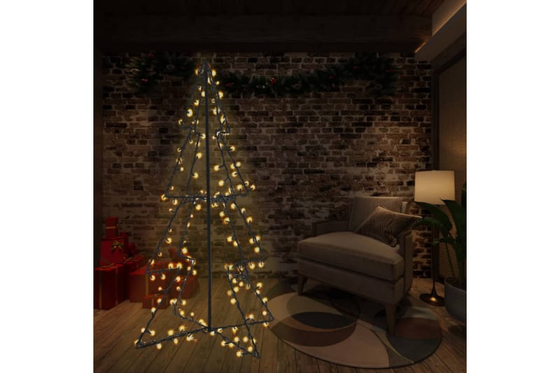 Juletre kjegle 240 LED innendørs og utendørs 115x150 cm - Hvit - Julepynt & juledekorasjon - Juletrepynt & julekuler