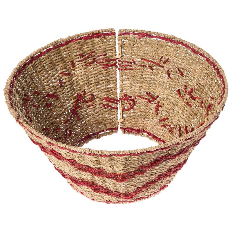 Juletrefot Hiver - Naturlig, Rød 43x43x24 cm - Innredning - Julepynt & helgedekorasjon - Julepynt & juledekorasjon - Juletrefot