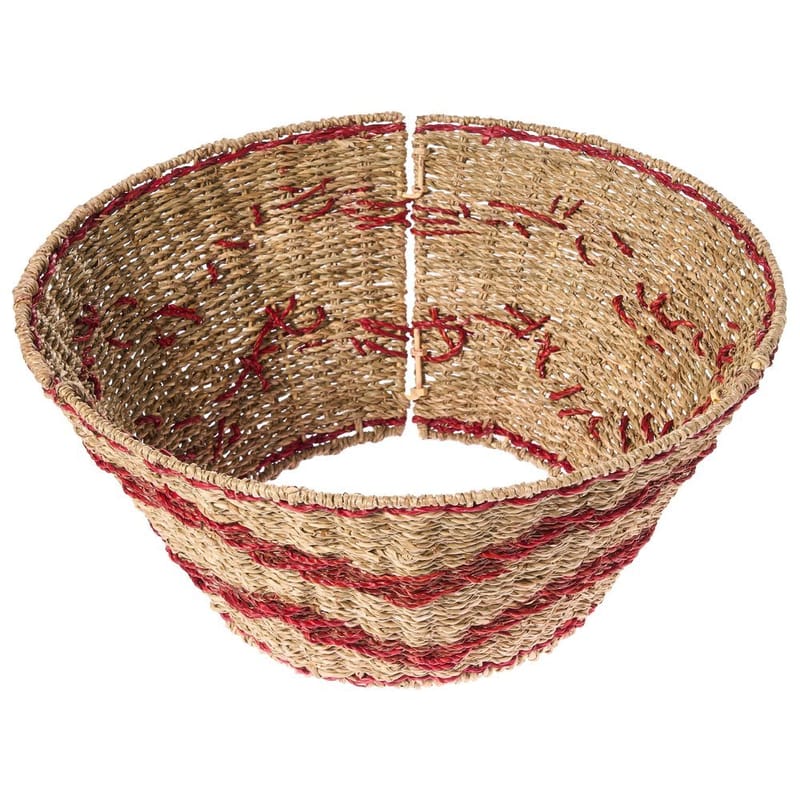 Juletrefot Hiver - Naturlig, Rød 51x51x24 cm - Innredning - Julepynt & helgedekorasjon - Julepynt & juledekorasjon - Juletrefot