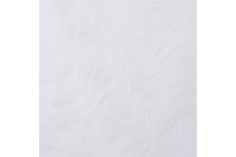 Juletreskjørt hvit 150 cm fuskepels - Hvit - Plastjuletre